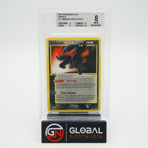 Umbreon Gold Star #17 Pop Series 5 Pack Pokemon 2007 BGS 8